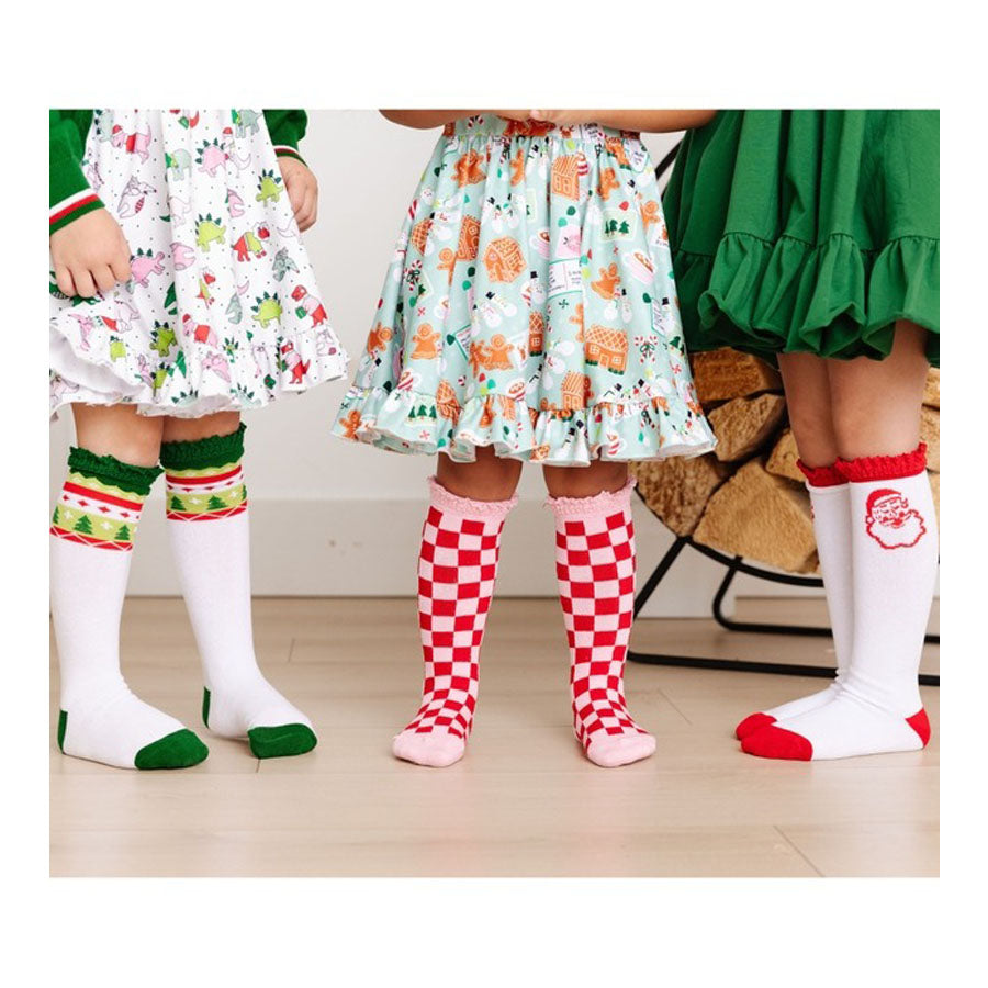 Merry & Bright Knee High Socks 3-Pack-SOCKS, TIGHTS & LEG WARMERS-Little Stocking Co.-Joannas Cuties