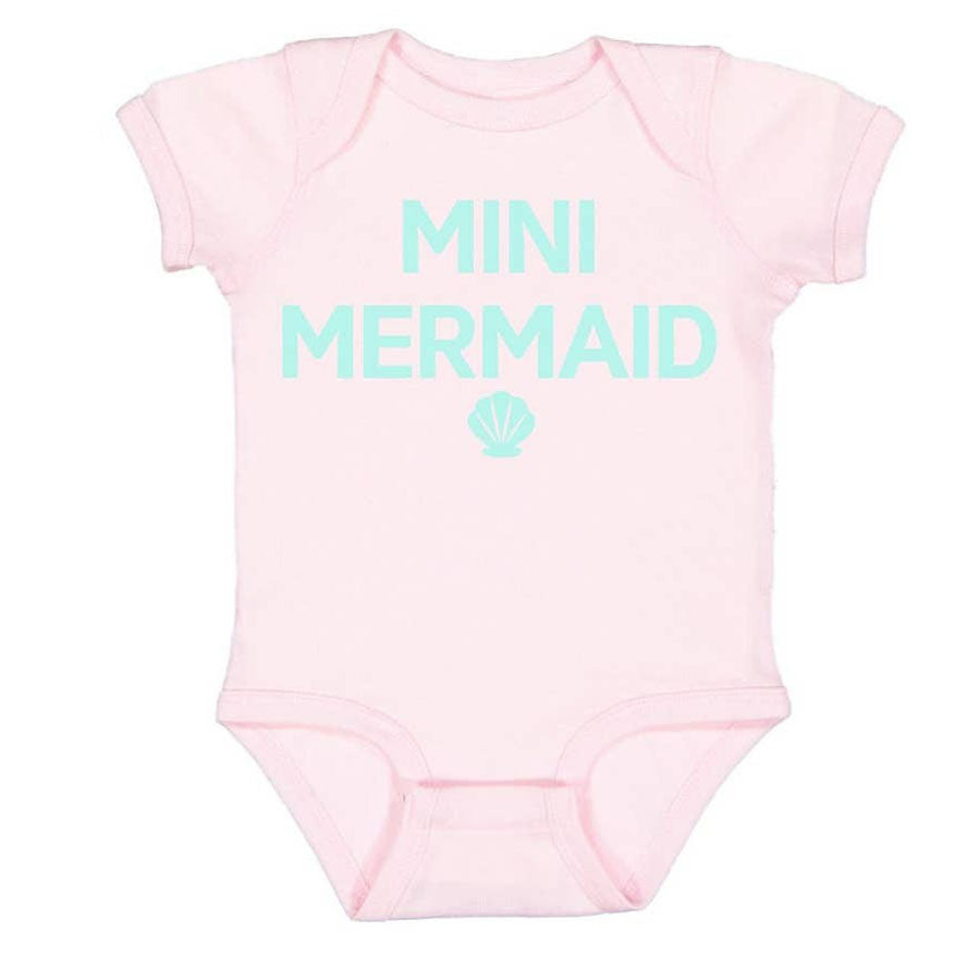 Mini Mermaid Short Sleeve Bodysuit-BODYSUITS-Sweet Wink-Joannas Cuties