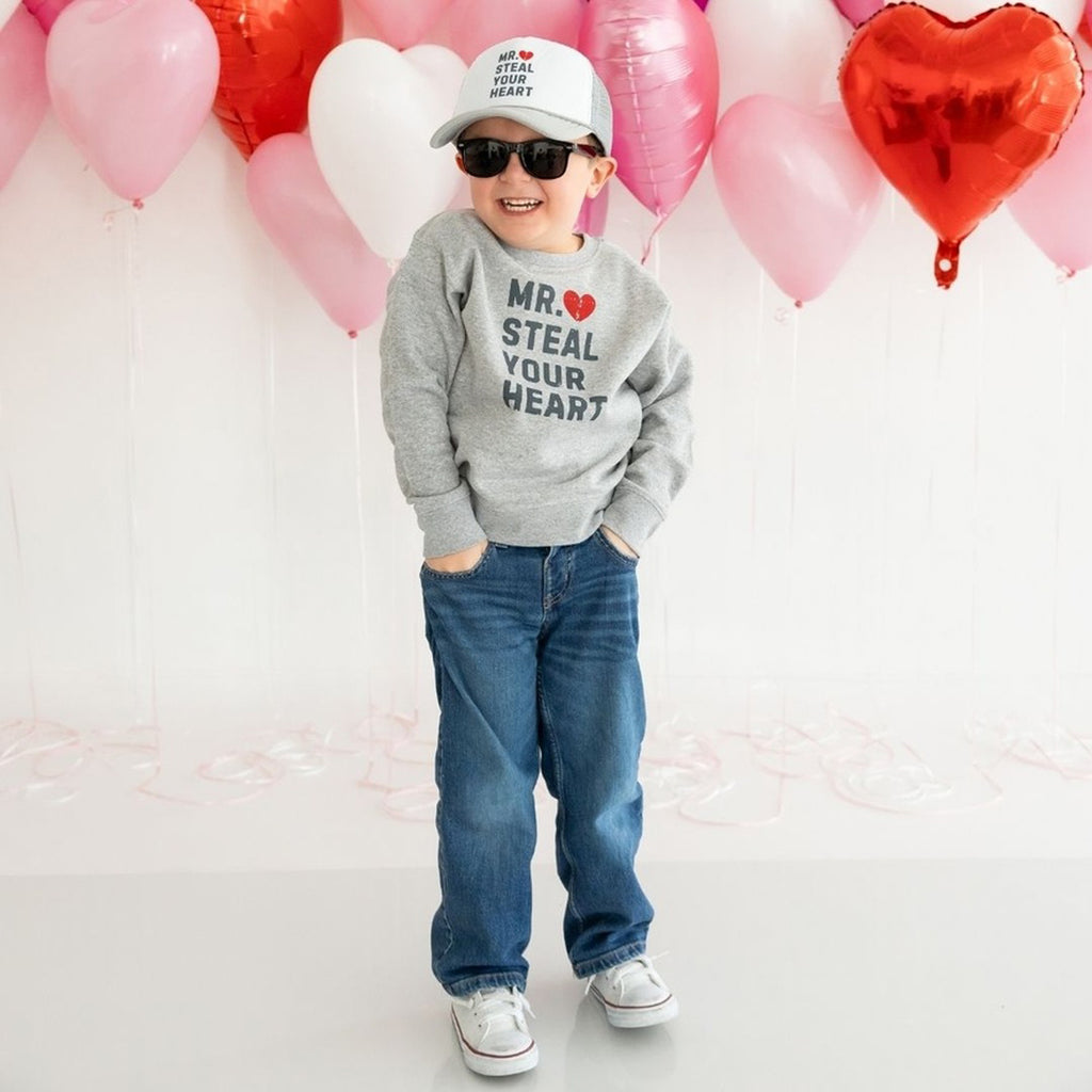 Mr. Steal Your Heart Valentine's Day Sweatshirt - Boys