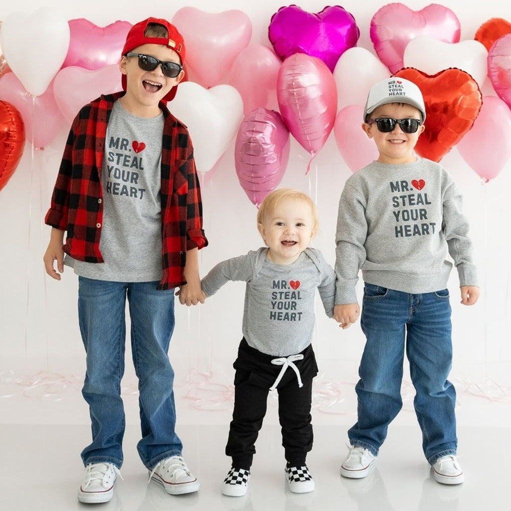 Mr. Steal Your Heart Valentine's Day Sweatshirt - Boys