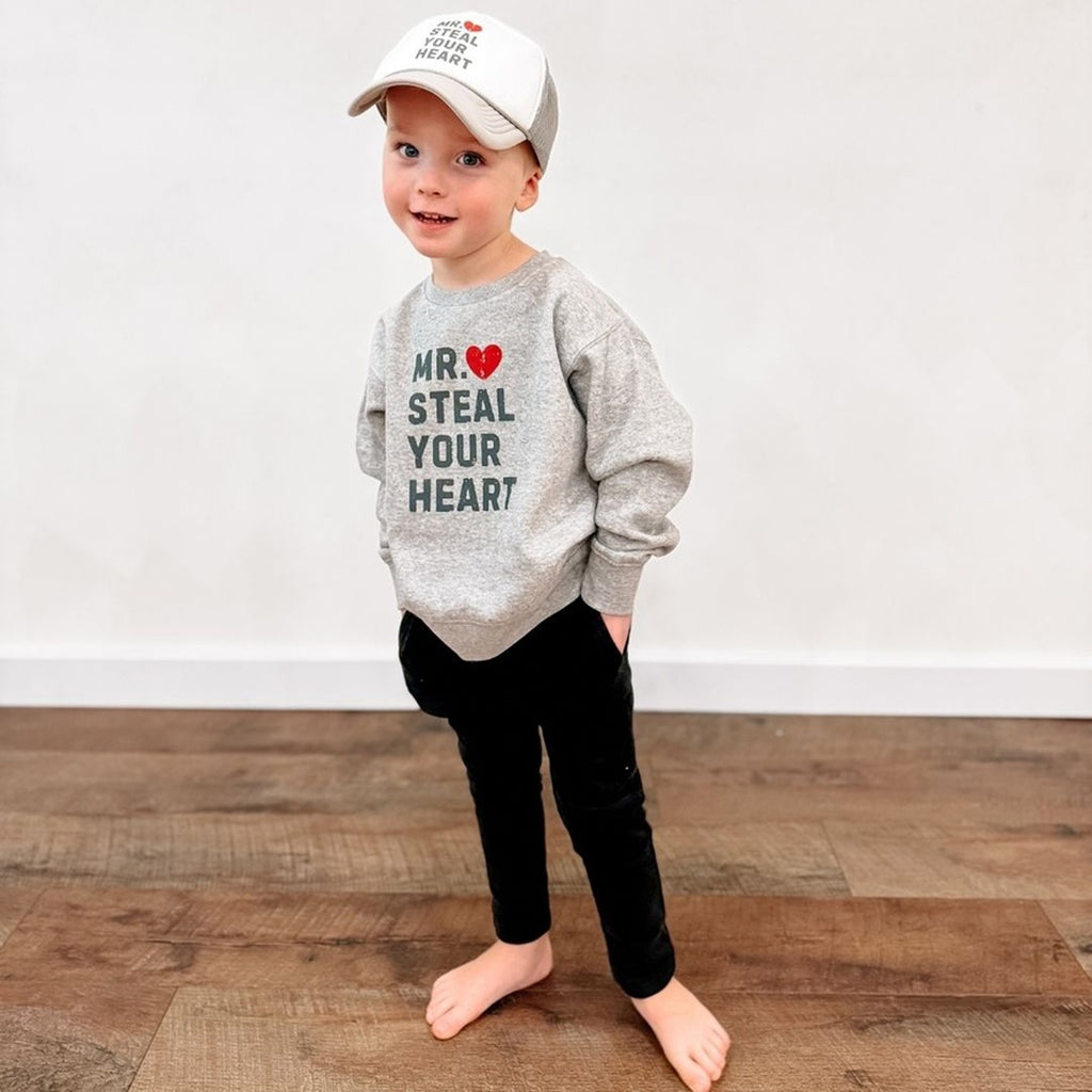 Mr. Steal Your Heart Valentine's Day Sweatshirt - Boys