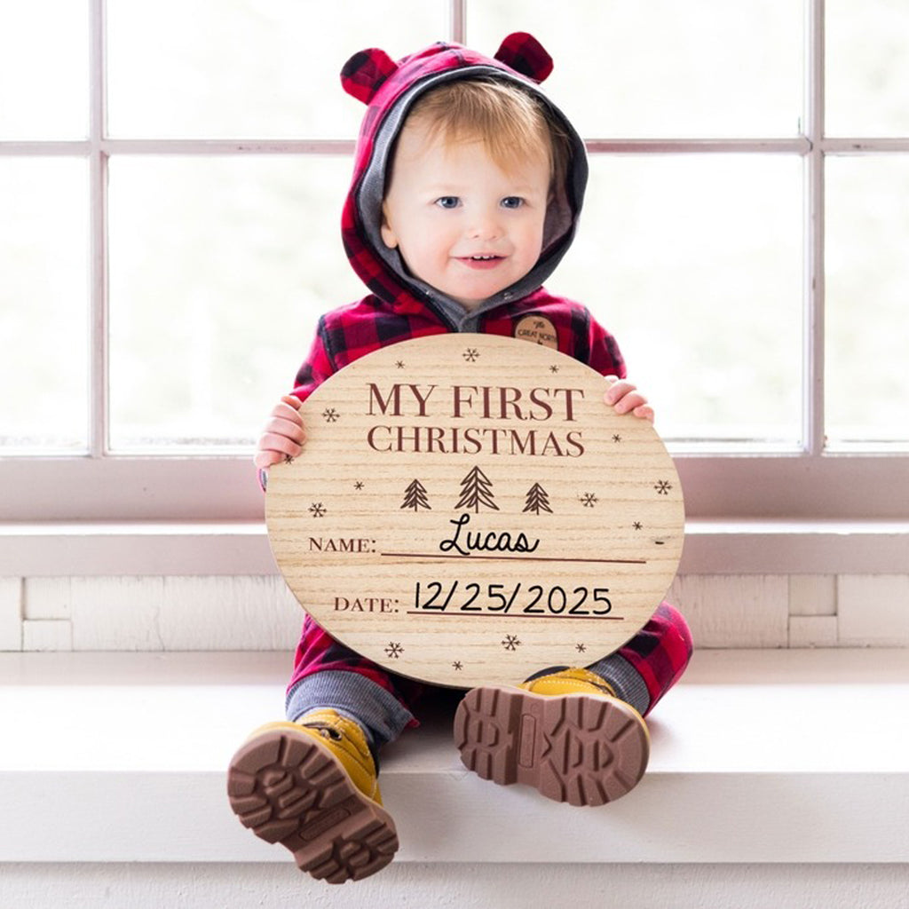 My First Christmas Wooden Holiday Photo Prop Sign-DECOR-Pearhead-Joannas Cuties