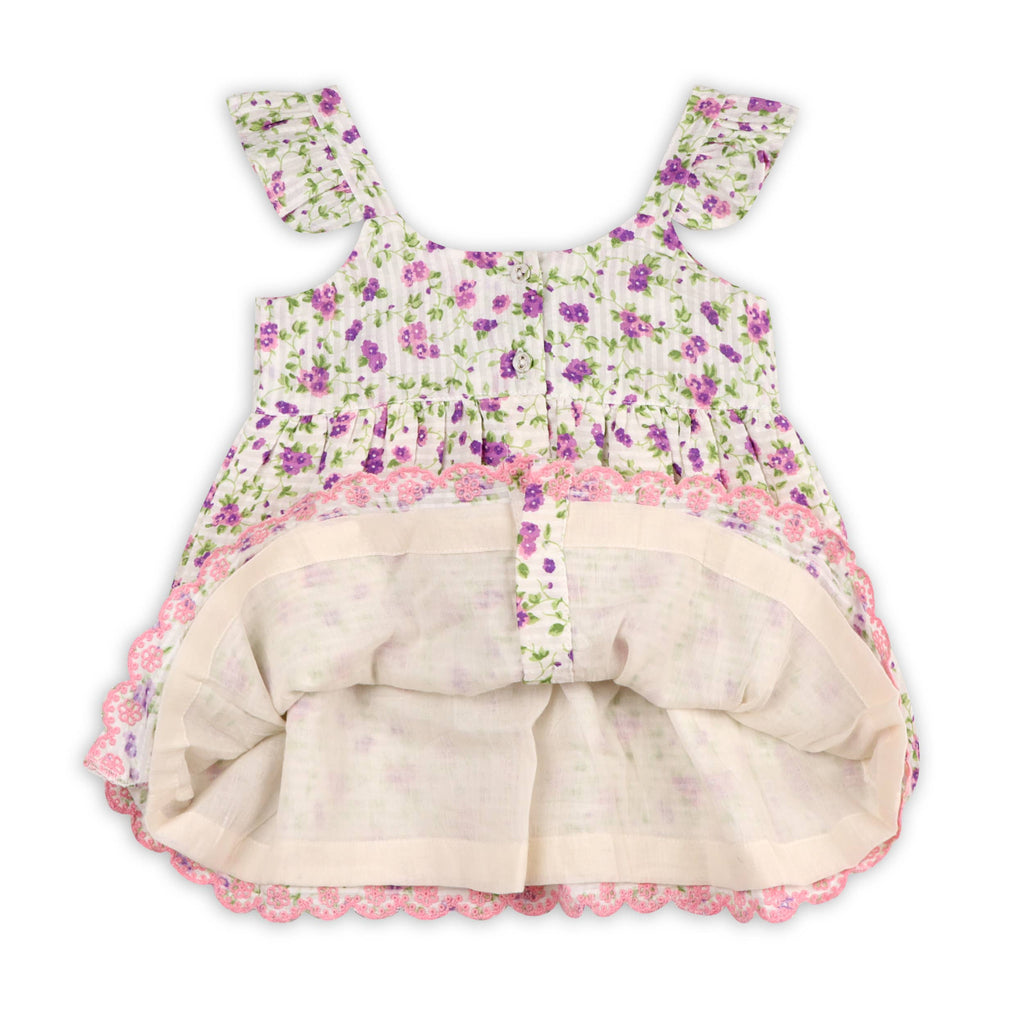 Naomi Seersucker Baby Dress + Bloomer