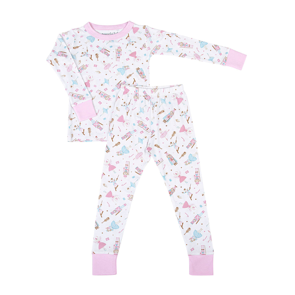 Nutcracker Ballet Pink Toddler Long Pajamas