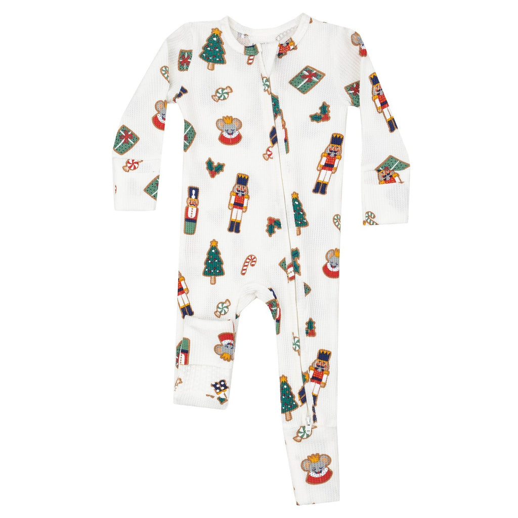 Nutcracker Christmas Cookies - 2 Way  Zipper Romper