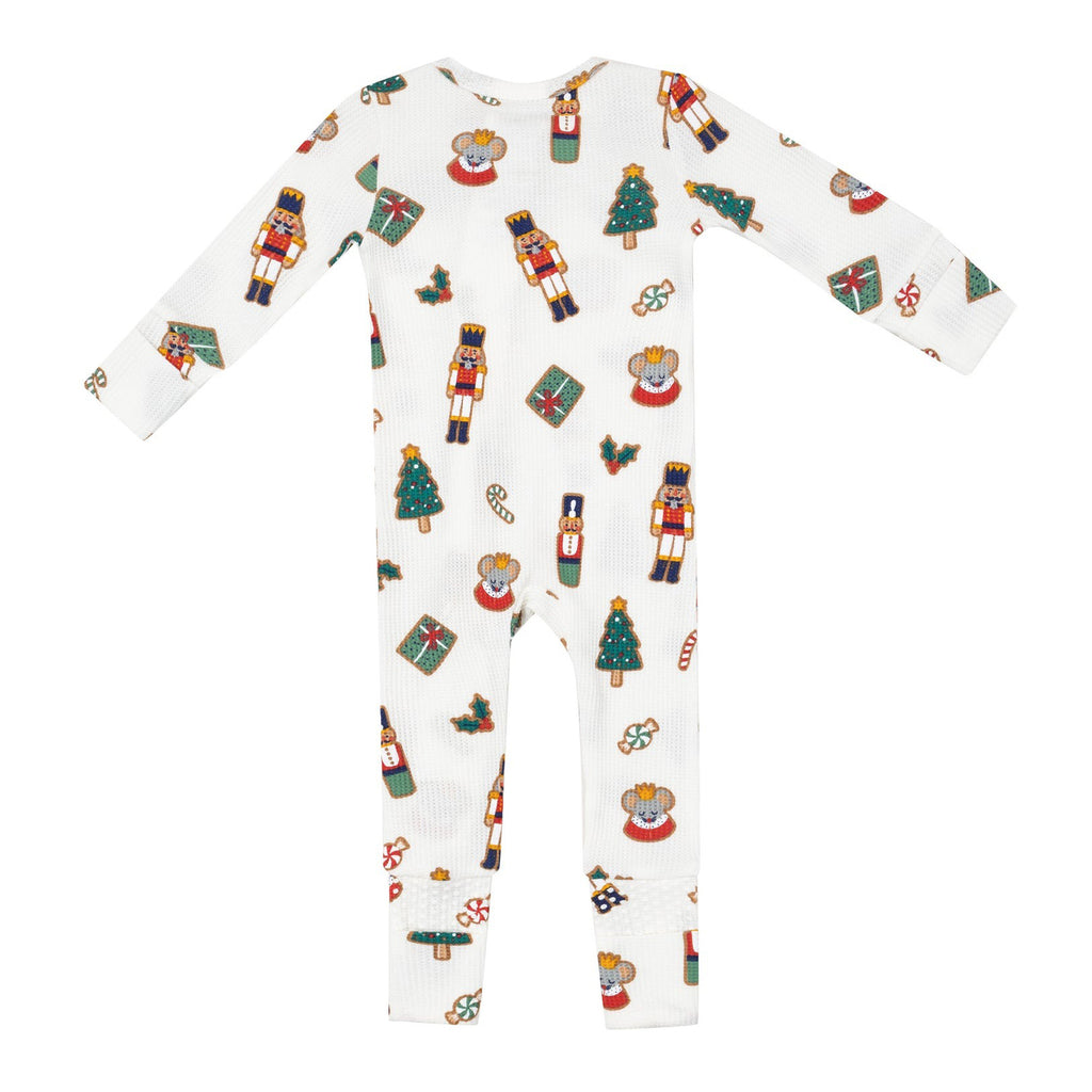 Nutcracker Christmas Cookies - 2 Way  Zipper Romper