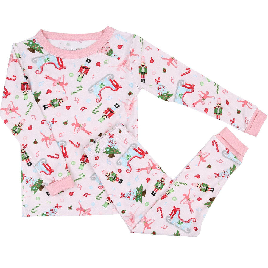 Nutcracker Joy Pink Long Pajama-SLEEPWEAR-Magnolia Baby-Joannas Cuties