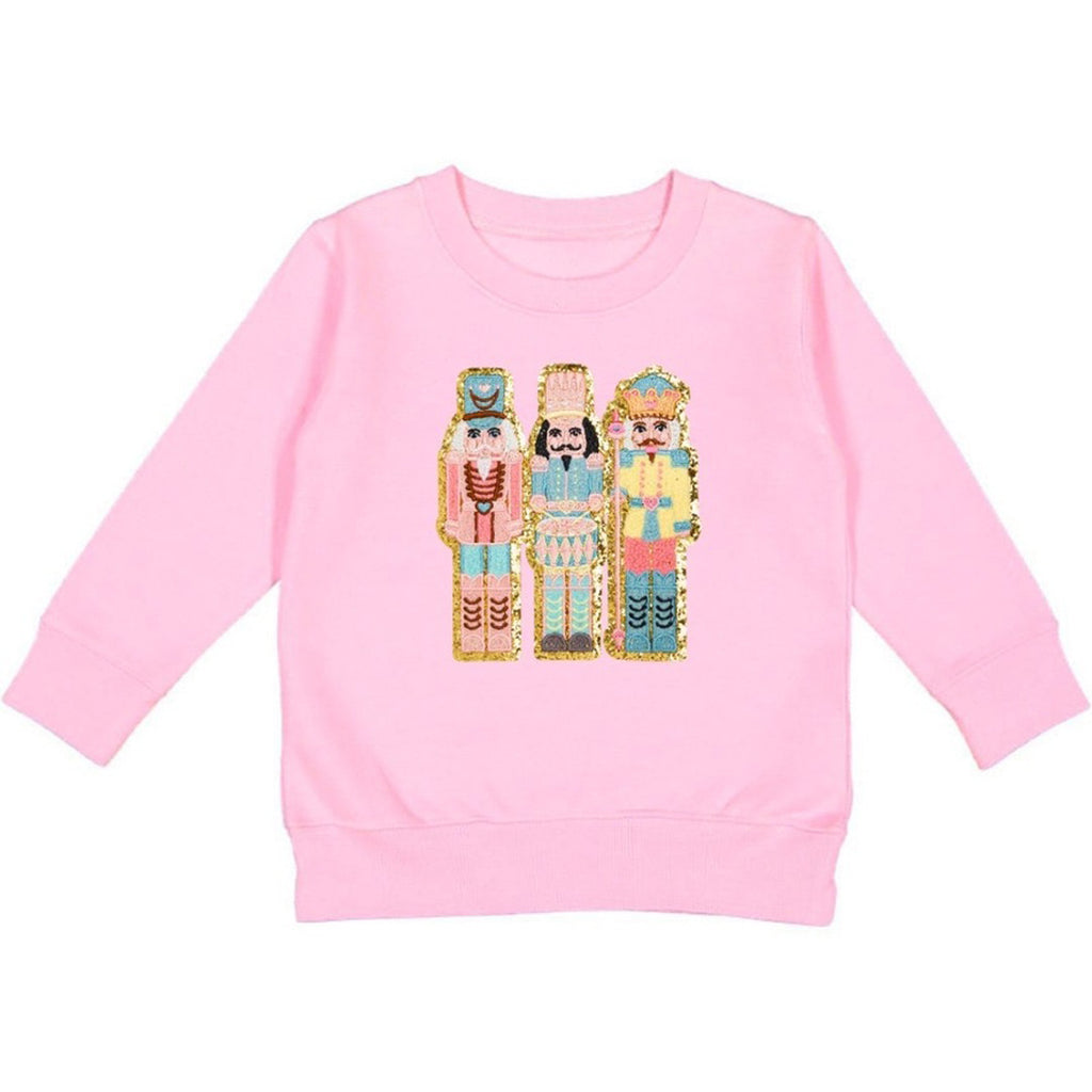 Nutcracker Patch Christmas Sweatshirt - Kids Holiday