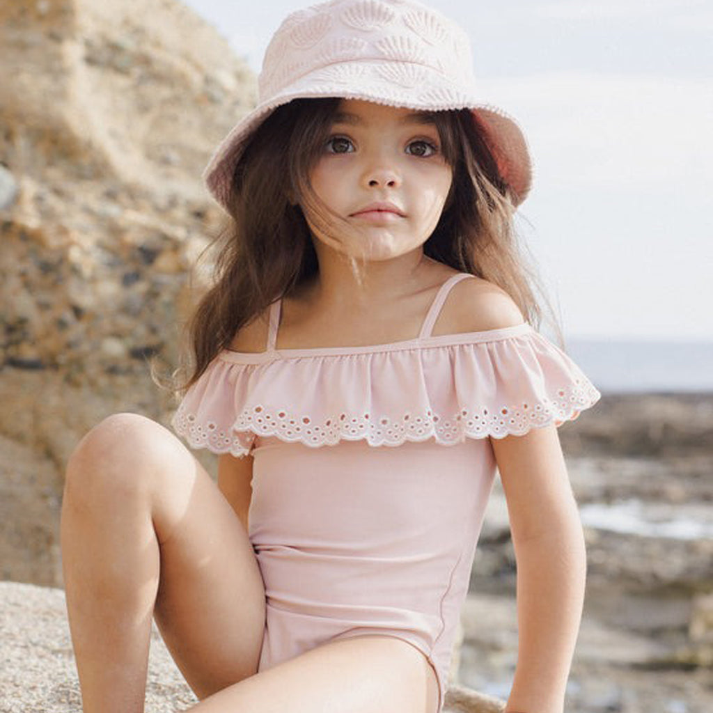 Off The Shoulder One-piece - Pink