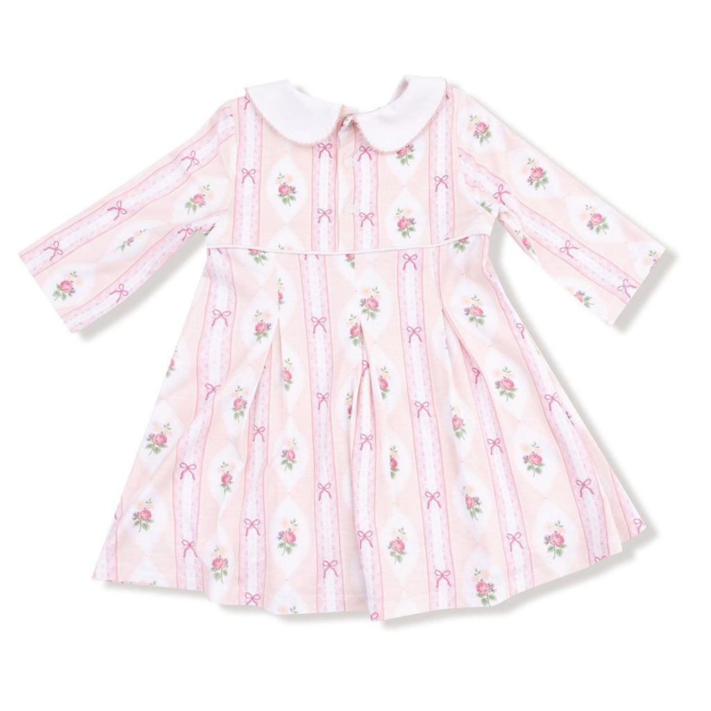 Ogee Lace - Floral  Box Pleat Dress + Peter Pan Collar & Diaper Cover