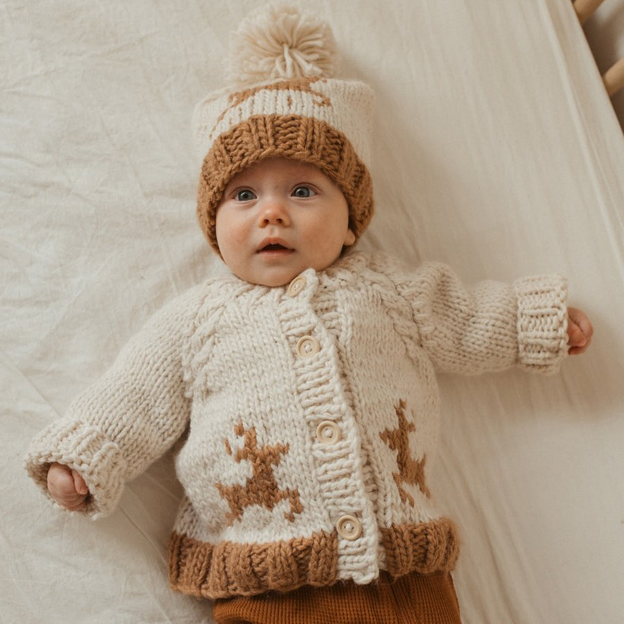 Oh Deer Cardigan Sweater-CARDIGANS & SWEATERS-Huggalugs-Joannas Cuties