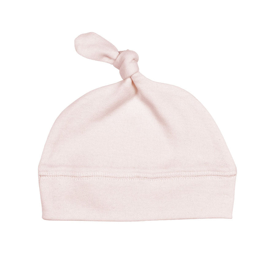 Organic Banded Top-Knot Hat In Blush-HATS & SCARVES-L'ovedbaby-Joannas Cuties