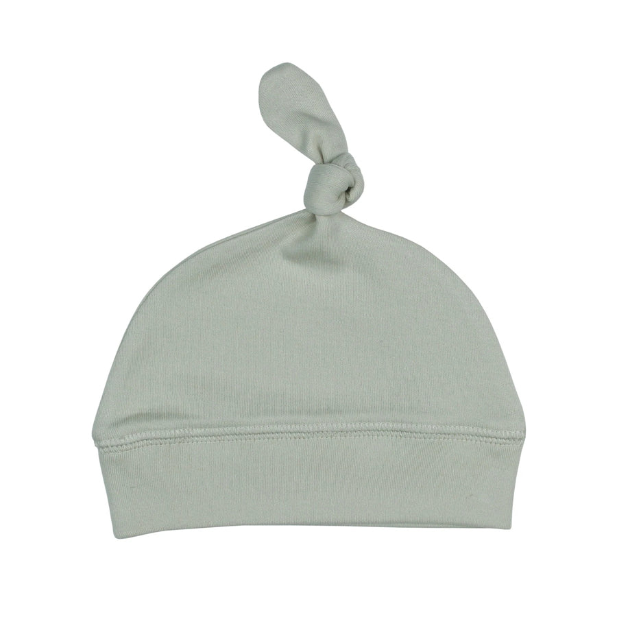Organic Banded Top-Knot Hat in Seafoam-HATS & SCARVES-L'ovedbaby-Joannas Cuties