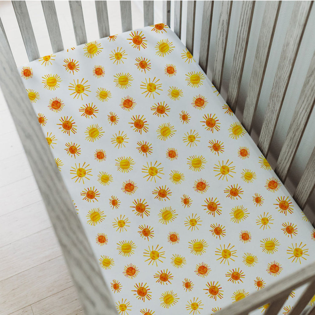 Organic Crib Sheet 2-Pack In Sunny Day (BOX SET)-CRIB SHEETS-L'ovedbaby-Joannas Cuties