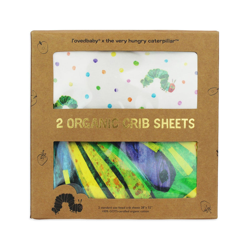 Organic Crib Sheet 2-Pack In Watch Me Grow (BOX SET)-CRIB SHEETS-L'ovedbaby-Joannas Cuties