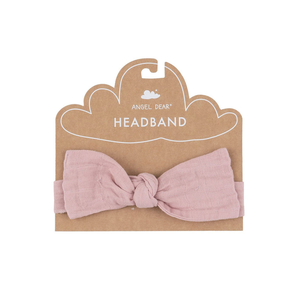 Organic Headband - Dusty Pink Solid Muslin