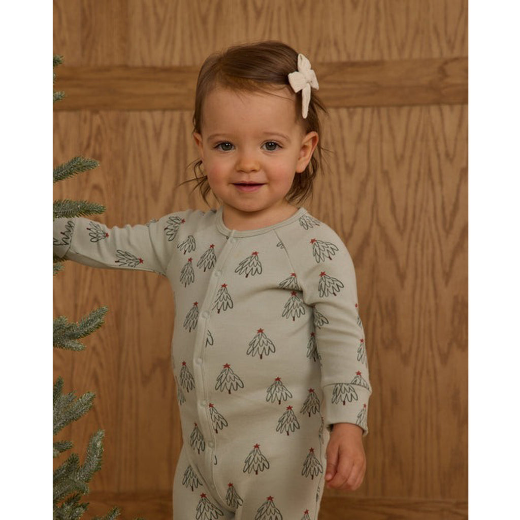 Organic Long John Pajamas - Trees