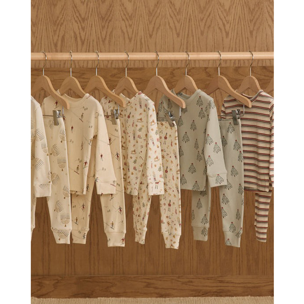 Organic Long Sleeve Pajama Set - Trees
