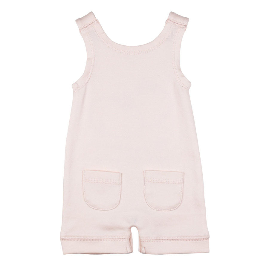 Organic Sleeveless Romper In Blush Tomatoes-OVERALLS & ROMPERS-L'ovedbaby-Joannas Cuties