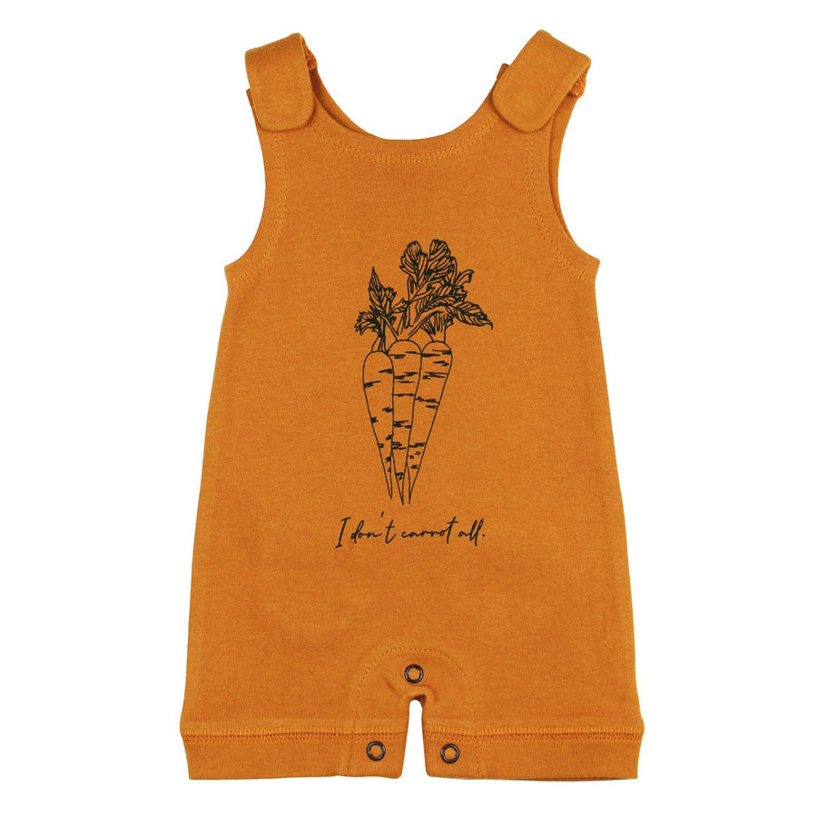 Organic Sleeveless Romper In Butternut Carrots-OVERALLS & ROMPERS-L'ovedbaby-Joannas Cuties