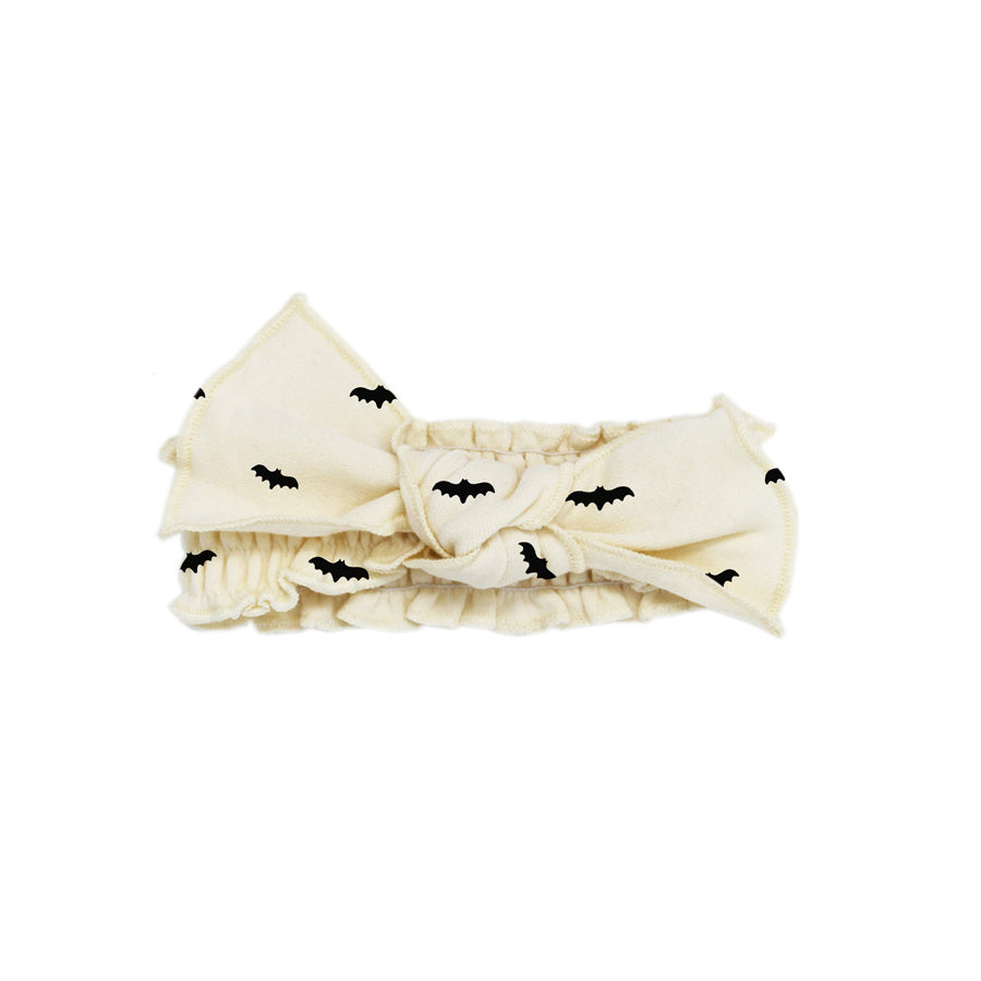 Organic Smocked Headband in Bats-HEADBANDS-L'ovedbaby-Joannas Cuties