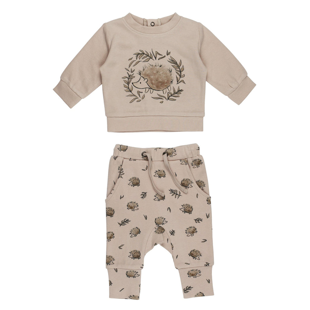 Organic Sweatshirt & Jogger Set in Prickles