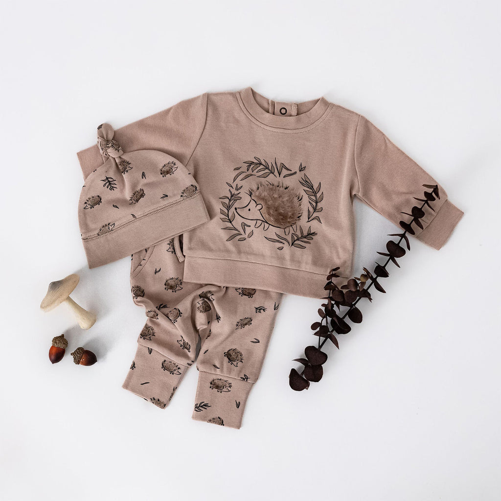 Organic Sweatshirt & Jogger Set in Prickles