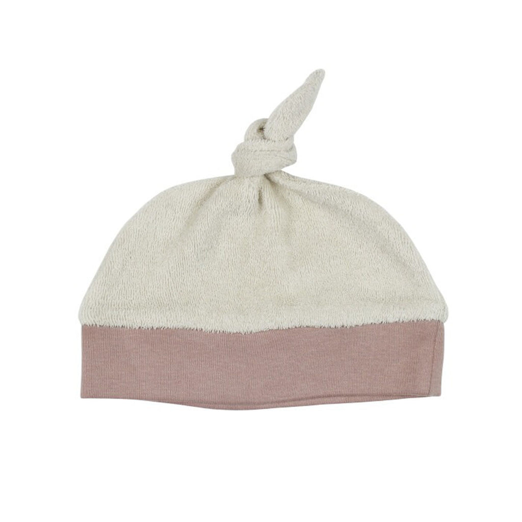 Organic Terry Cloth Banded Top-Knot Hat In Pink-HATS & SCARVES-L'ovedbaby-Joannas Cuties