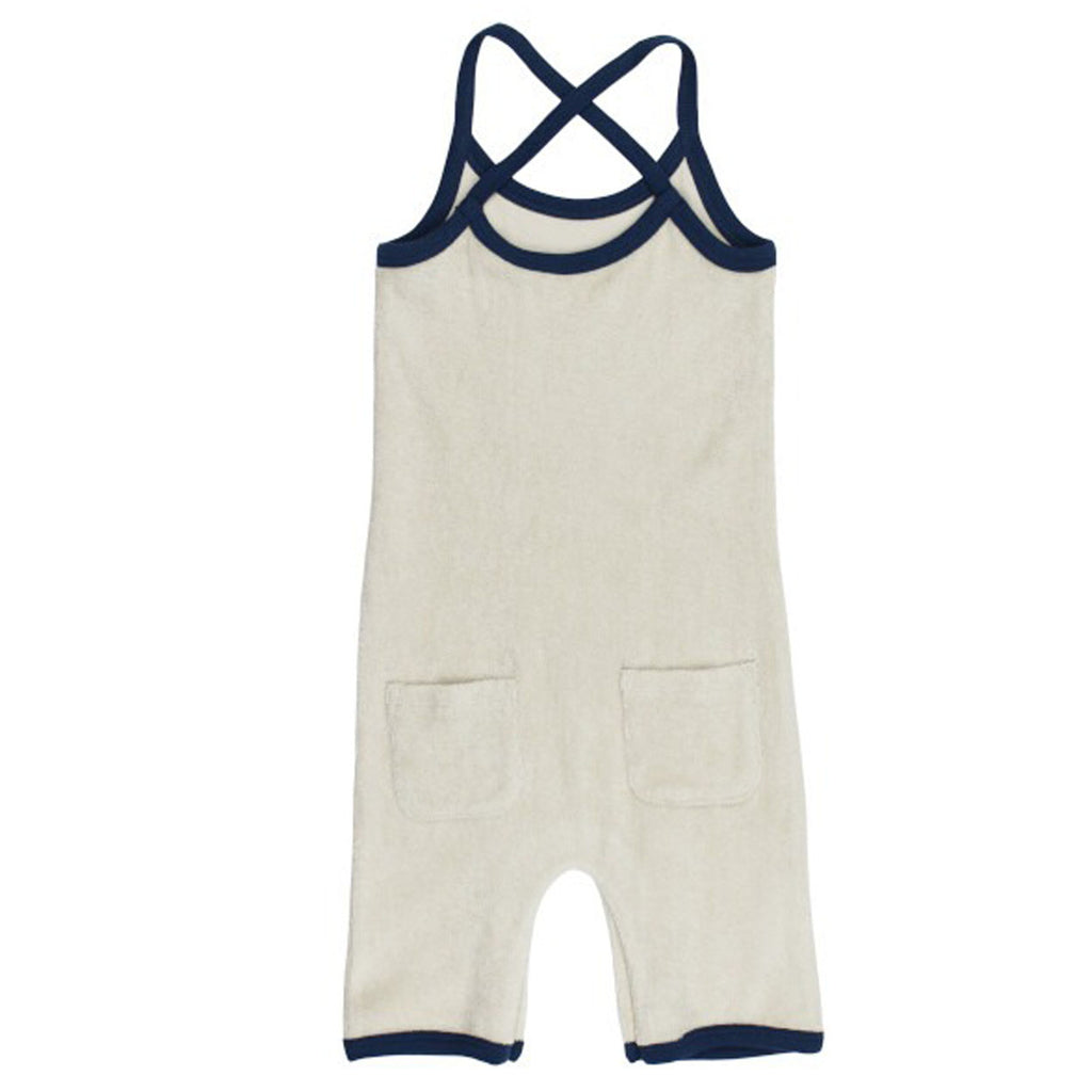 Organic Terry Cloth Overall In Blue-OVERALLS & ROMPERS-L'ovedbaby-Joannas Cuties