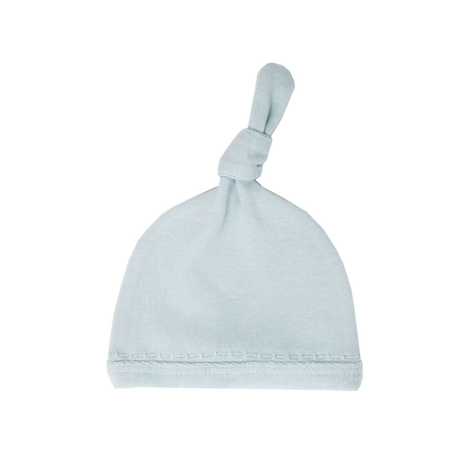 Organic Velveteen Top-Knot Hat In Moonbeam-HATS & SCARVES-L'ovedbaby-Joannas Cuties