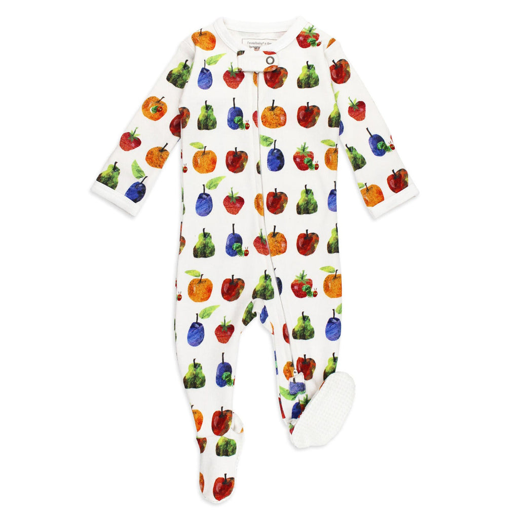 Organic 2-Way Zipper Footie In Fruit-FOOTIES-L'ovedbaby-Joannas Cuties