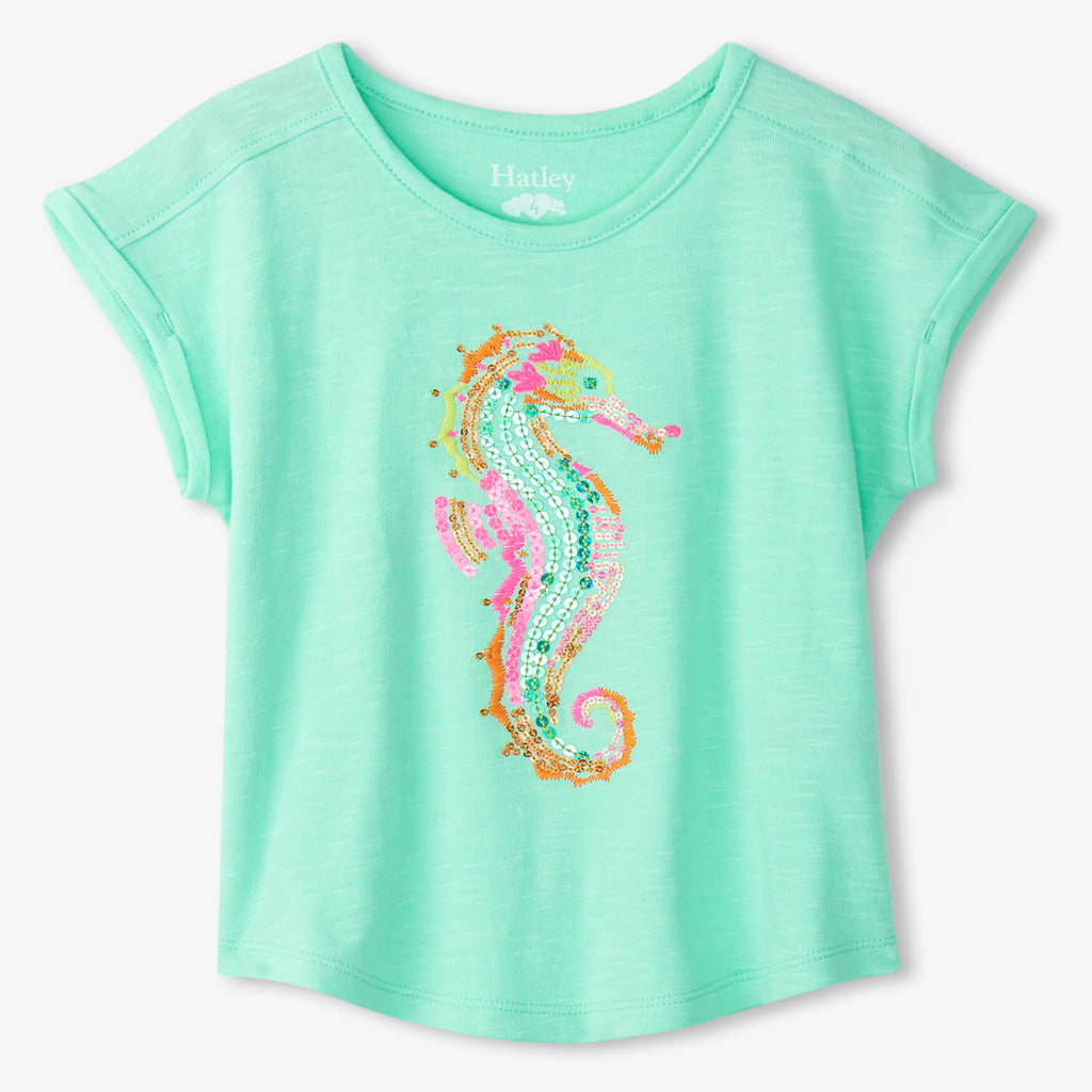 Painted Seashorse Relaxed T-Shirt