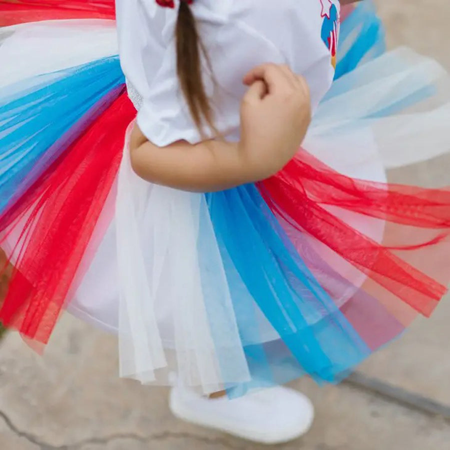 Patriotic Fairy Tutu - Dress Up - Kids 4th of July Tutu-DRESSES & SKIRTS-Sweet Wink-Joannas Cuties