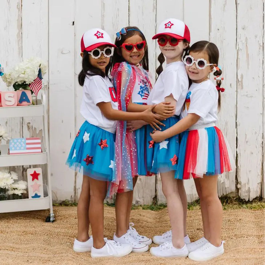 Patriotic Fairy Tutu - Dress Up - Kids 4th of July Tutu-DRESSES & SKIRTS-Sweet Wink-Joannas Cuties