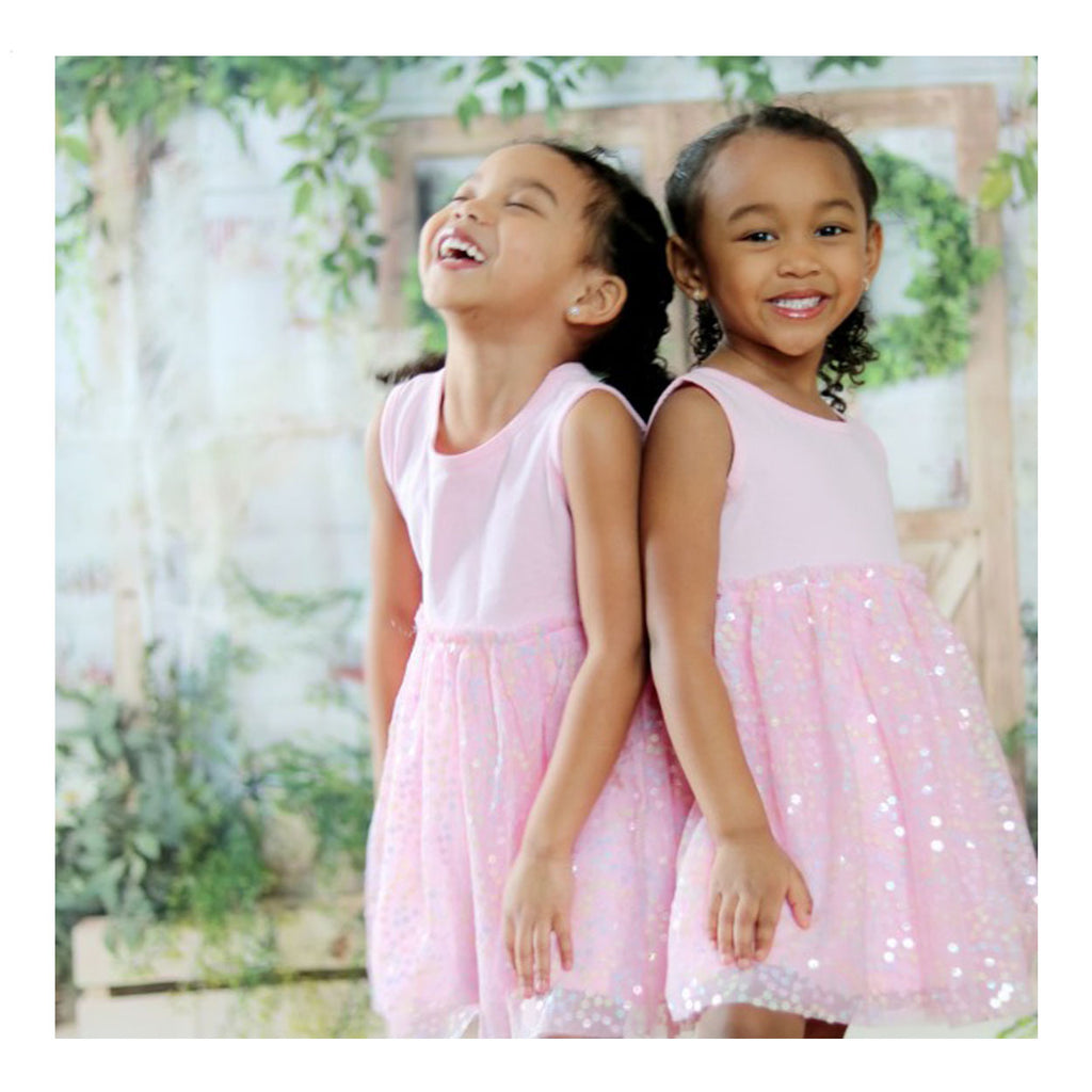 Pink Confetti Flower Tank Tutu Dress-DRESSES & SKIRTS-Sweet Wink-Joannas Cuties