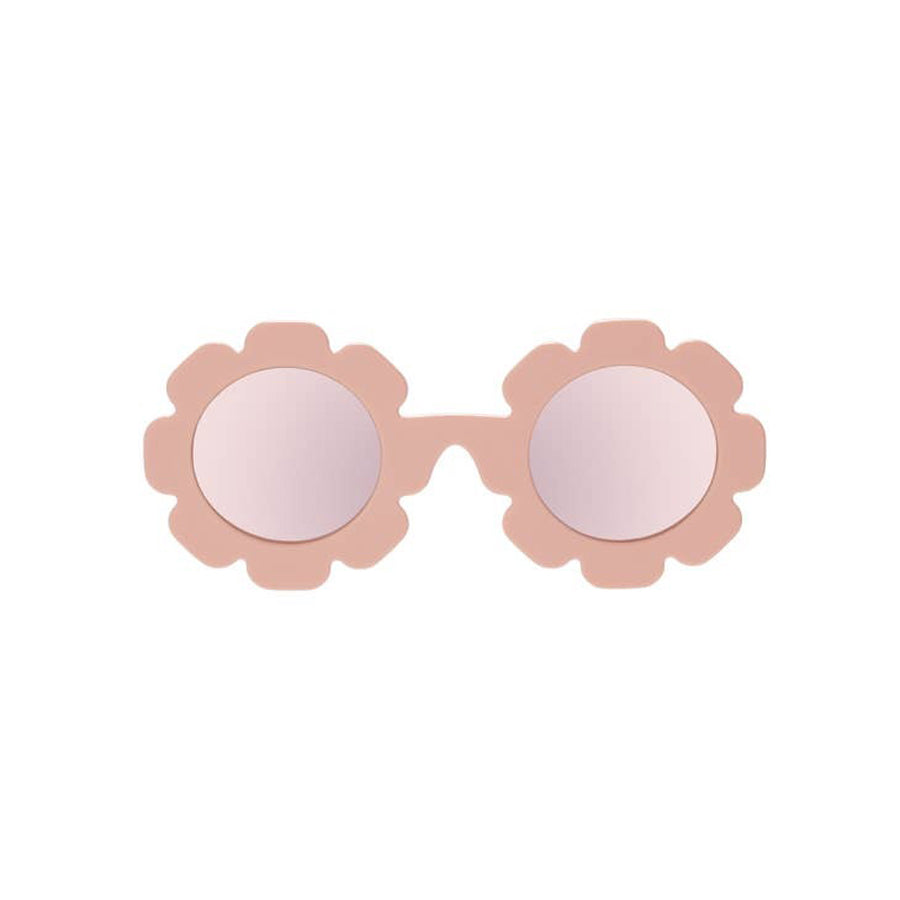 Polarized Flower: Peachy Keen - Rose Gold Mirrored Lens-SUNGLASSES-Babiators-Joannas Cuties