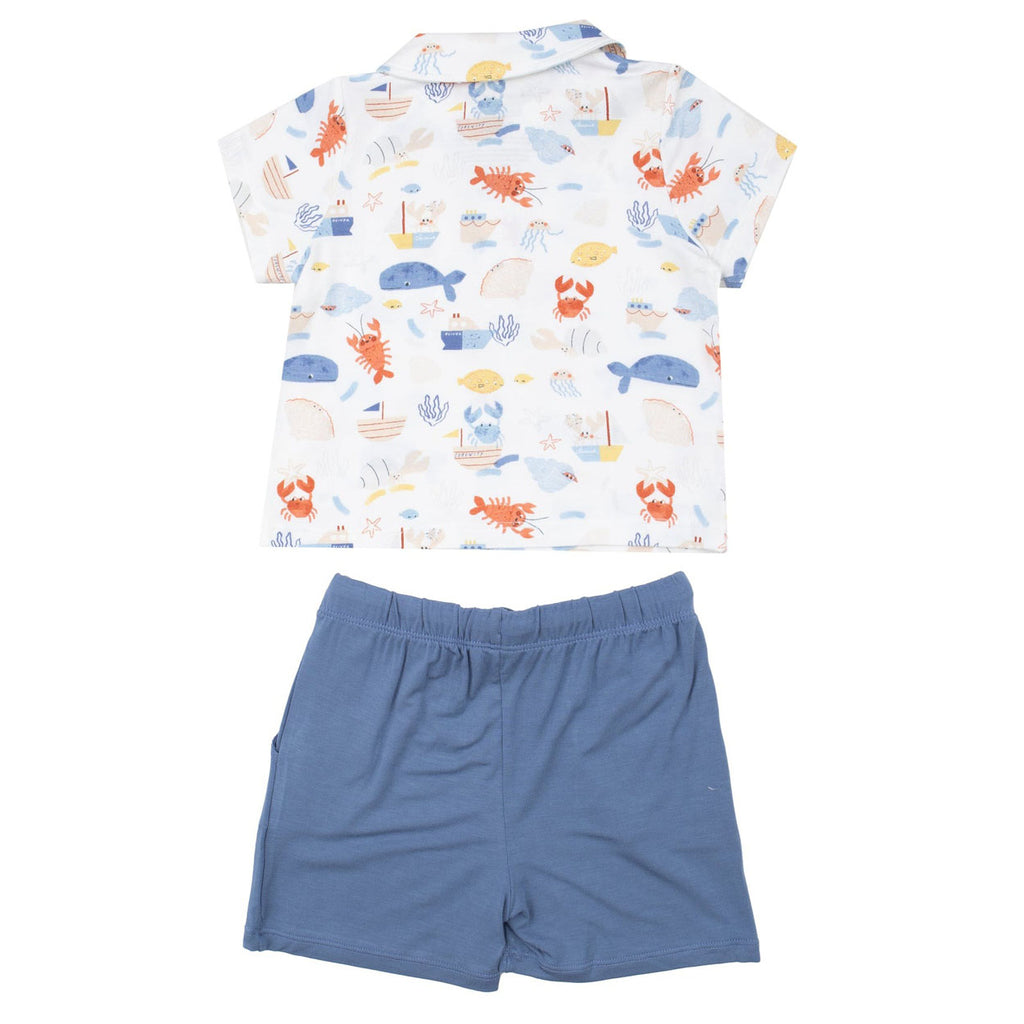 Polo Shirt & Short Set - In The Ocean