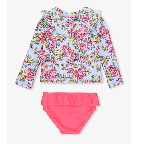 Princess Seam Ruffle Rash Guard 2-Piece