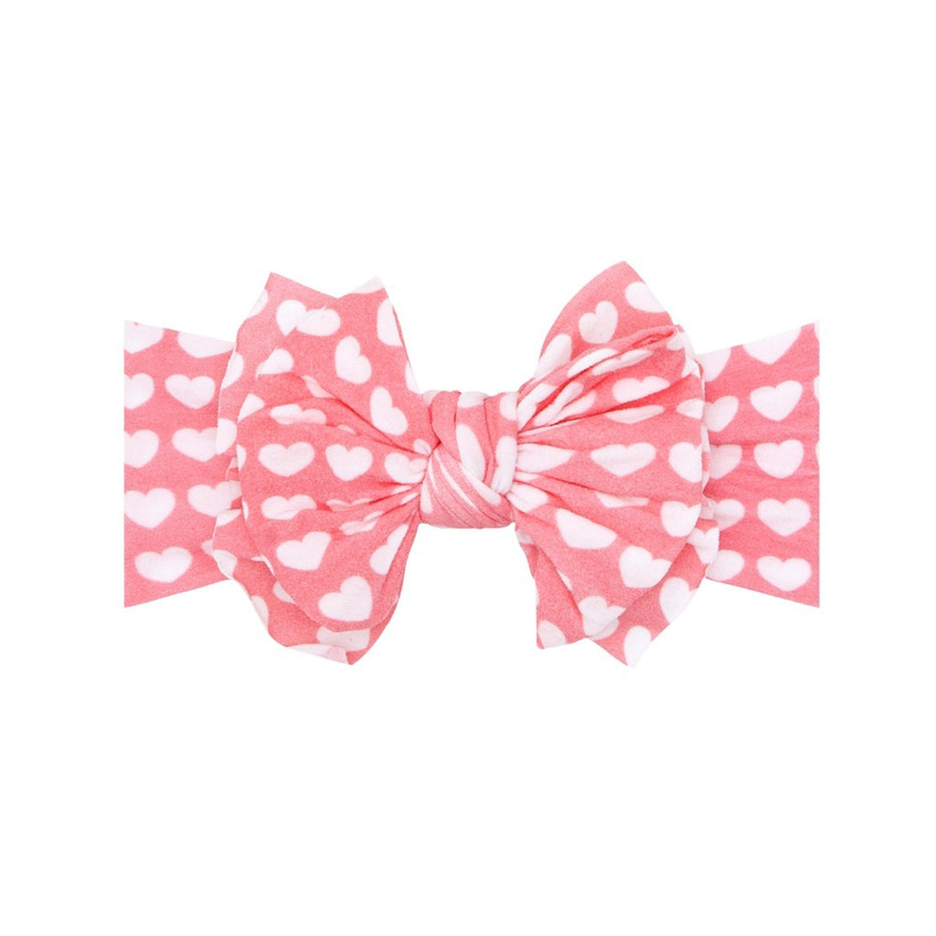Printed Fab - Dreamboat (Pink & White Hearts)-HEADBANDS-Baby Bling-Joannas Cuties