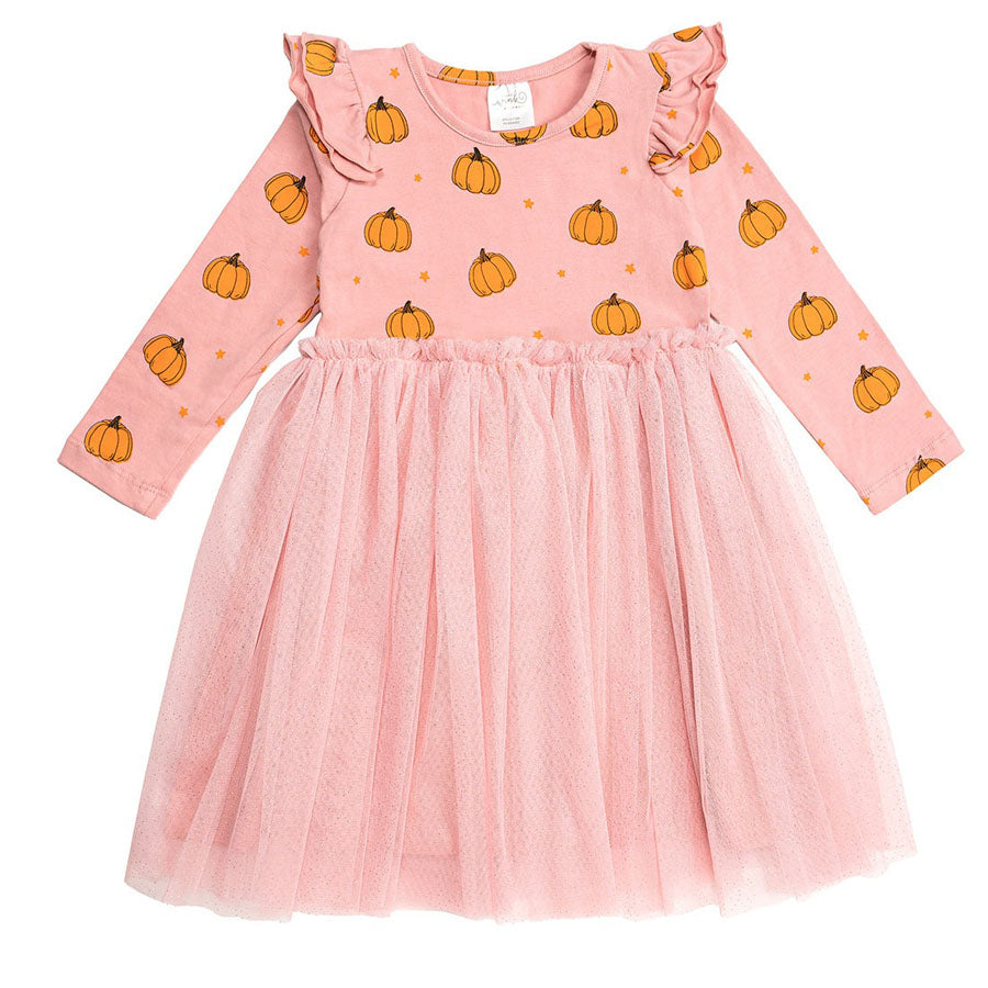 Sweet Wink Toddler Girls Pumpkin Blush Long Sleeve Tutu Dress - Blush Sweet Wink Toddler Girls Pumpkin Blush Long Sleeve Tutu Dress - Blush