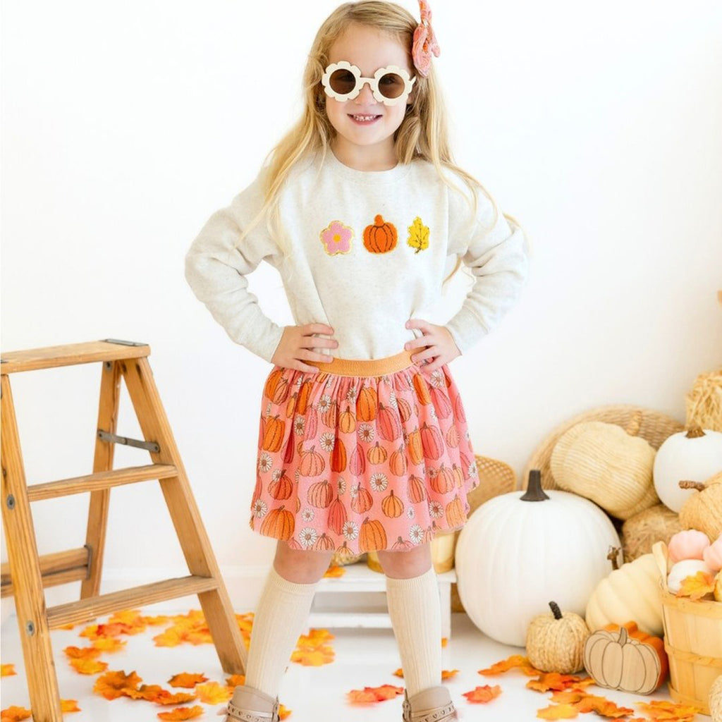 Pumpkin Fun Patch Sweatshirt - Kids Fall Crewneck