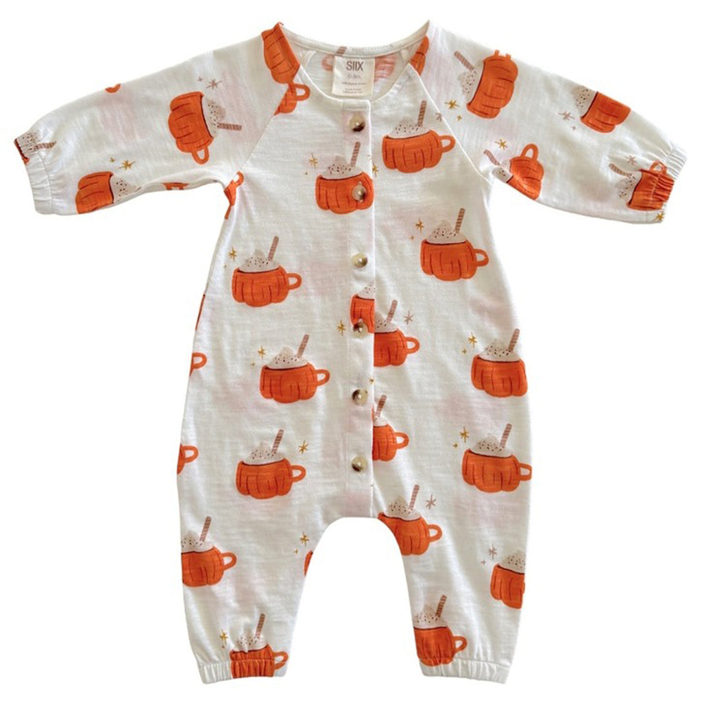 Pumpkin Mug - Organic Long Sleeve Bay Jumpsuit