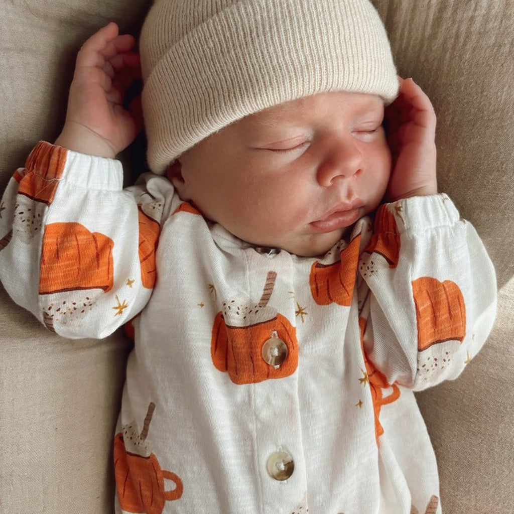 Pumpkin Mug - Organic Long Sleeve Bay Jumpsuit