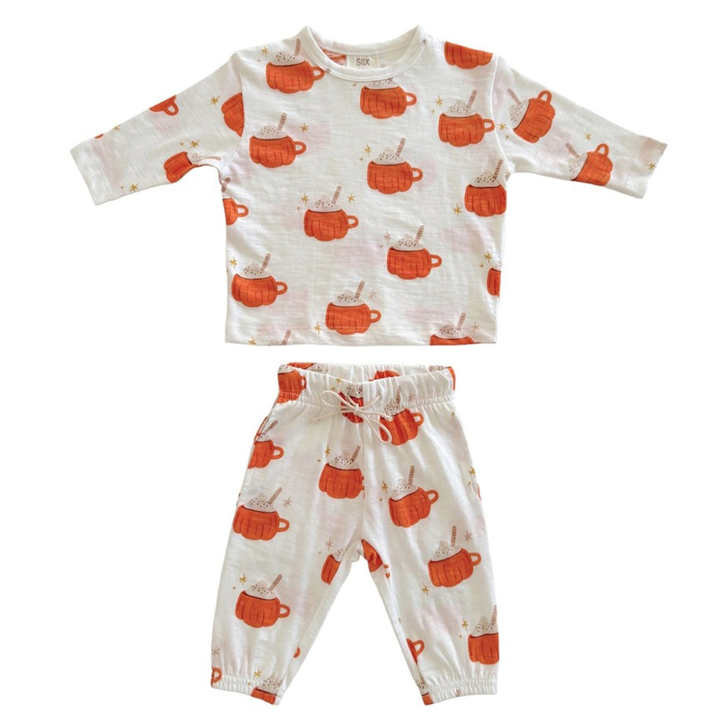 Pumpkin Mug - Organic Long Sleeve Tee & Pant Set