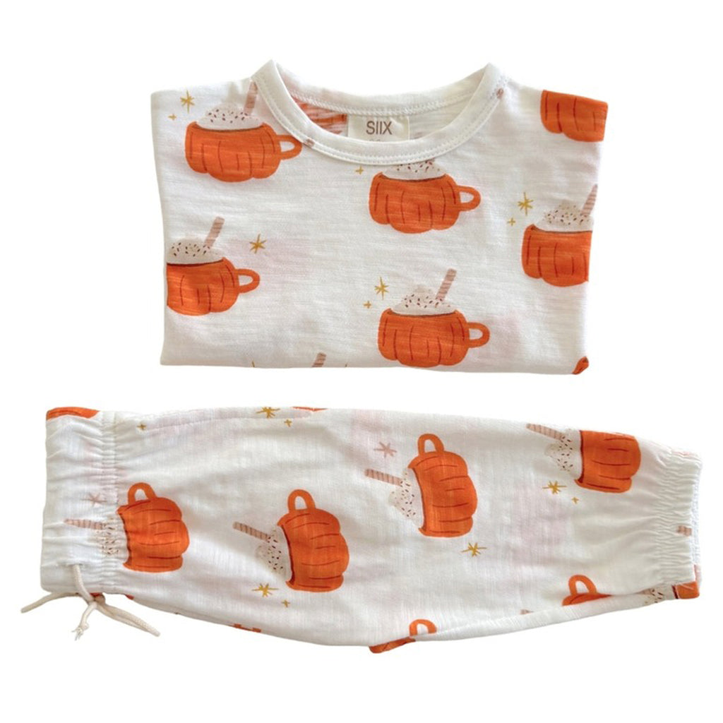 Pumpkin Mug - Organic Long Sleeve Tee & Pant Set