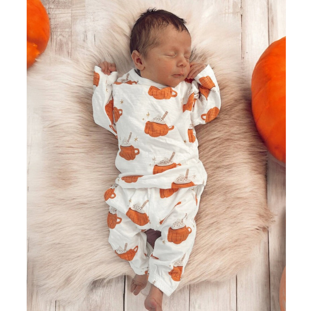 Pumpkin Mug - Organic Long Sleeve Tee & Pant Set