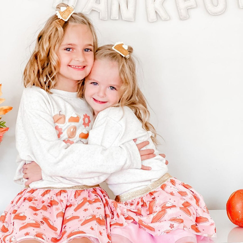 Pumpkin Pie Thanksgiving Tutu-DRESSES & SKIRTS-Sweet Wink-Joannas Cuties