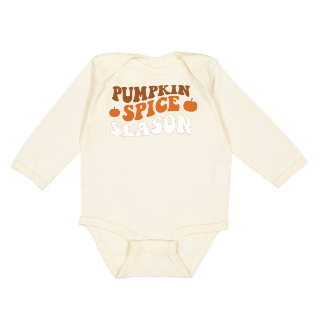 Pumpkin Spice Season Long Sleeve Bodysuit - Fall Baby