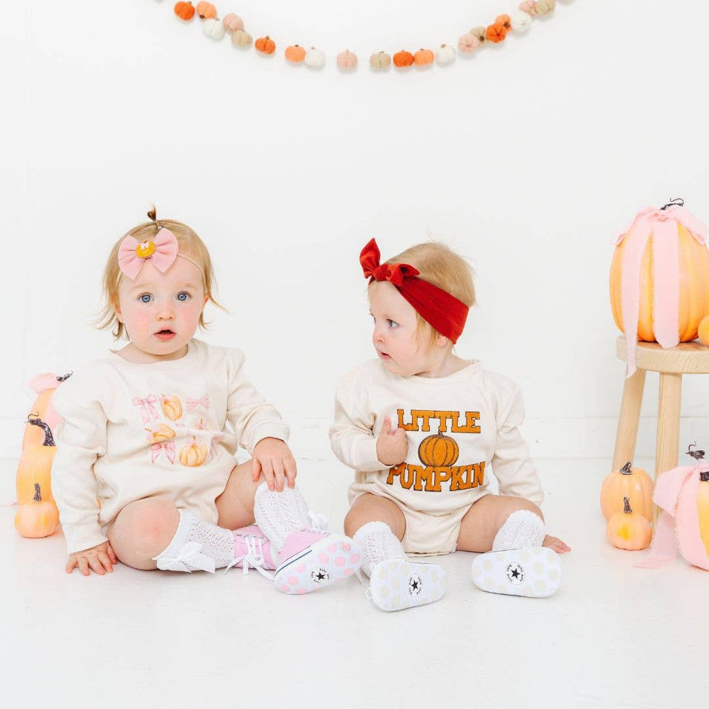 Pumpkin Tulle Bow Baby Headband