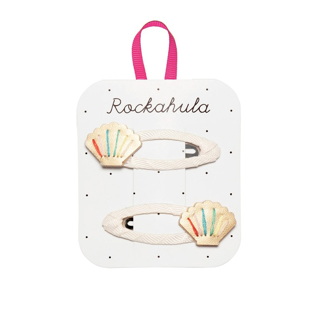 Rainbow Shell Clips-HAIR CLIPS-Rockahula Kids-Joannas Cuties